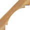 Ekena Millwork 4"W x 20"D x 20"H Merced Rough Sawn Knee Brace, Western Red Cedar BRC04X20X20MRC00RWR - alternate 3